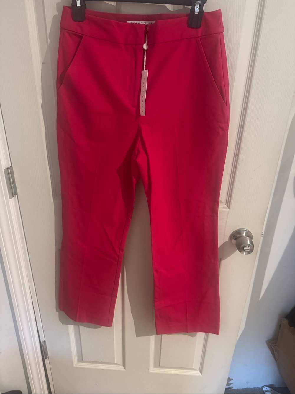 Trina Turk Lulu Pants Women’s Red Cropped Dress Pants Size 4 NWT